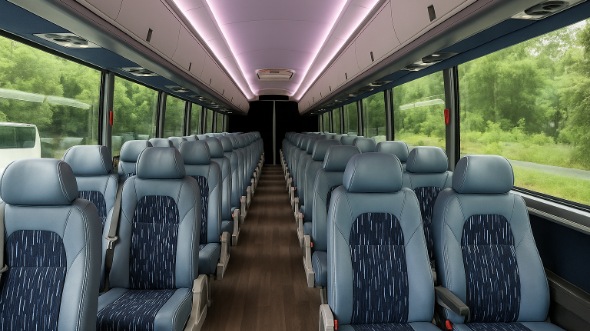 Interior of Charter Bus Company Blue Springs's 30 Passenger Minibus in Blue Springs