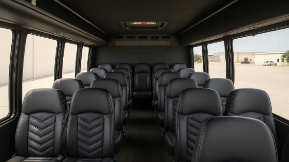 blue springs 20 passenger minibus inside