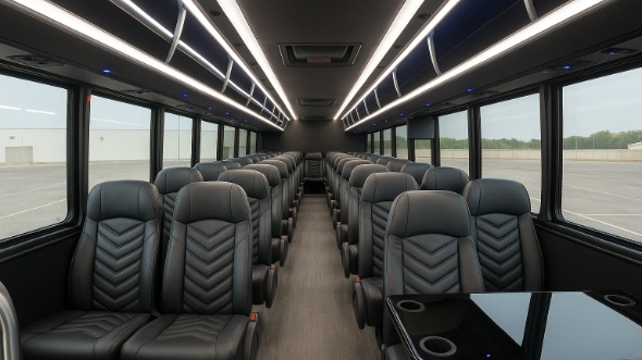 blue springs 25 passenger minibus inside