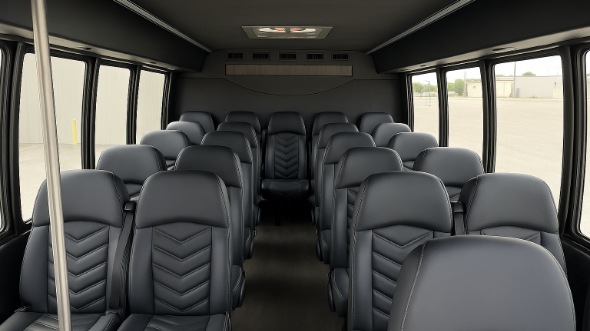blue springs 28 passenger minibus inside