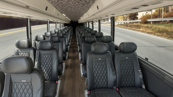 blue springs 35 passenger minibus inside