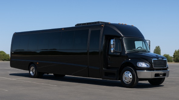 Exterior of Charter Bus Company Blue Springs's Party Bus in Blue Springs