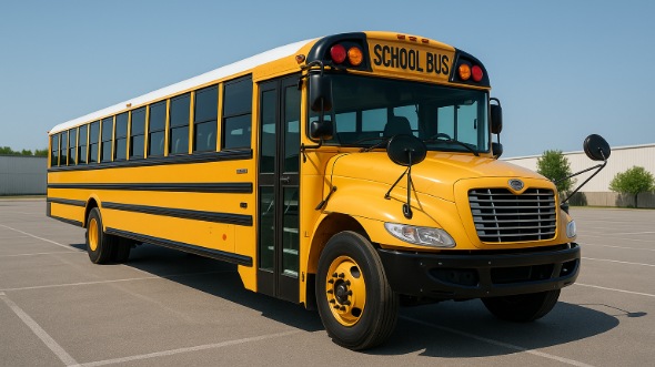 Exterior of Charter Bus Company Blue Springs's School Bus in Blue Springs